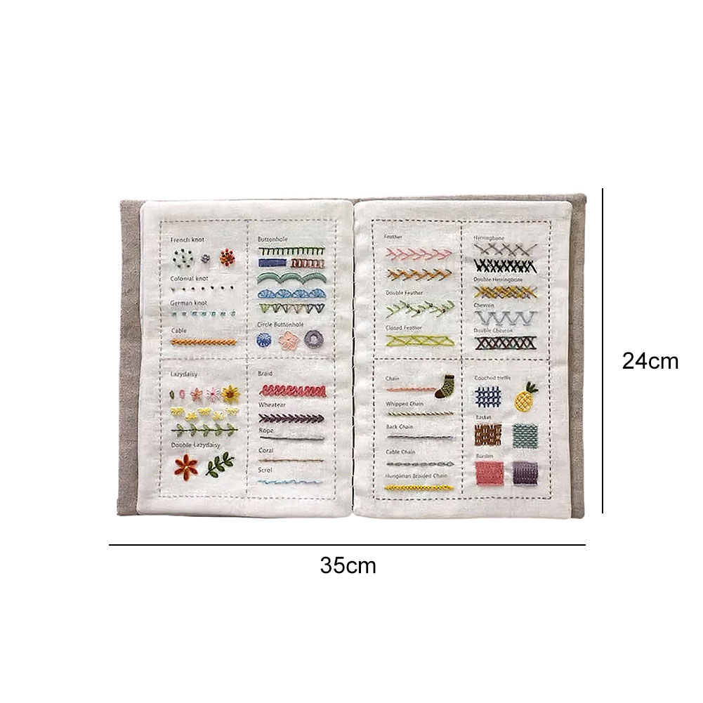 Embroidery Guide Book - DIY ステッチブック 手作りソーイングブック ソーイングの総合ガイド 初心者向け DIY