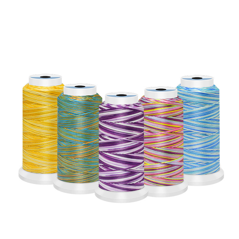 Embroidery Bracelet - 0.5/0.8/1ミリメートルポリエステル虹色diy刺繍ミシン糸テキスタイル糸クラフトステッチニットジュエリーメイキングブレスレット