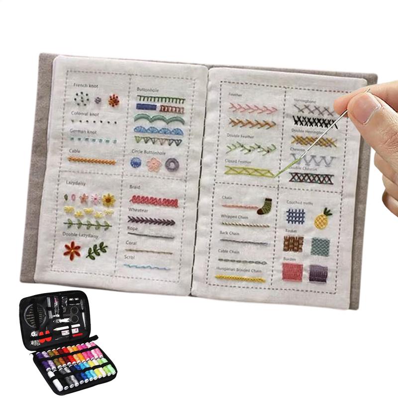 Embroidery Guide Book - 刺繍ステッチブック 大人のためのソーイングガイド 初心者や刺繍愛好家のためのステッチソーイングガイドブック