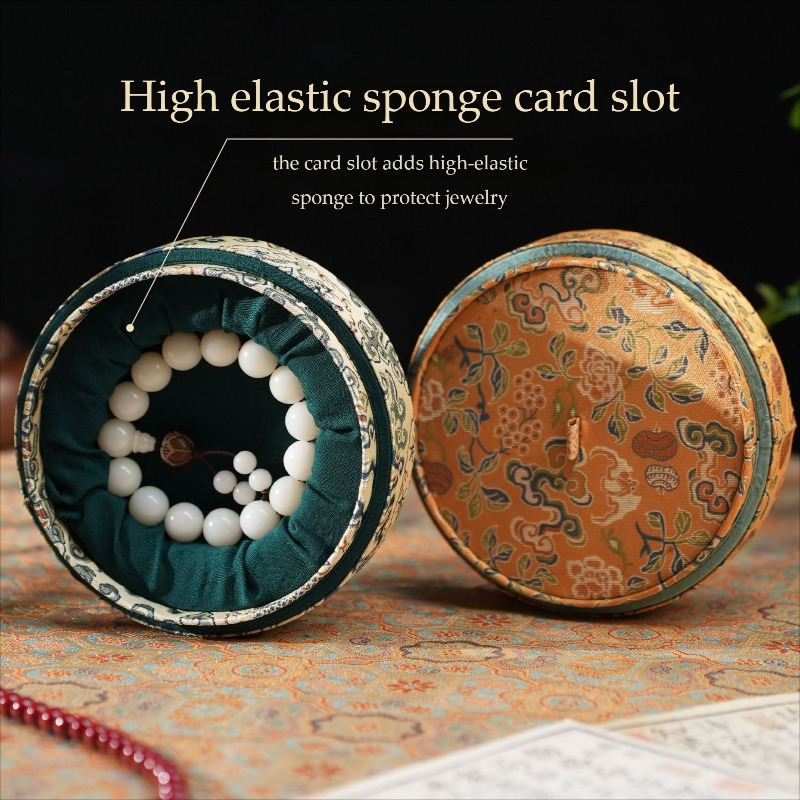 刺繍ブレスレット収納ボックスレトロ翡翠ブレスレットオーガナイ - Embroidery Bracelet のレビューと価格