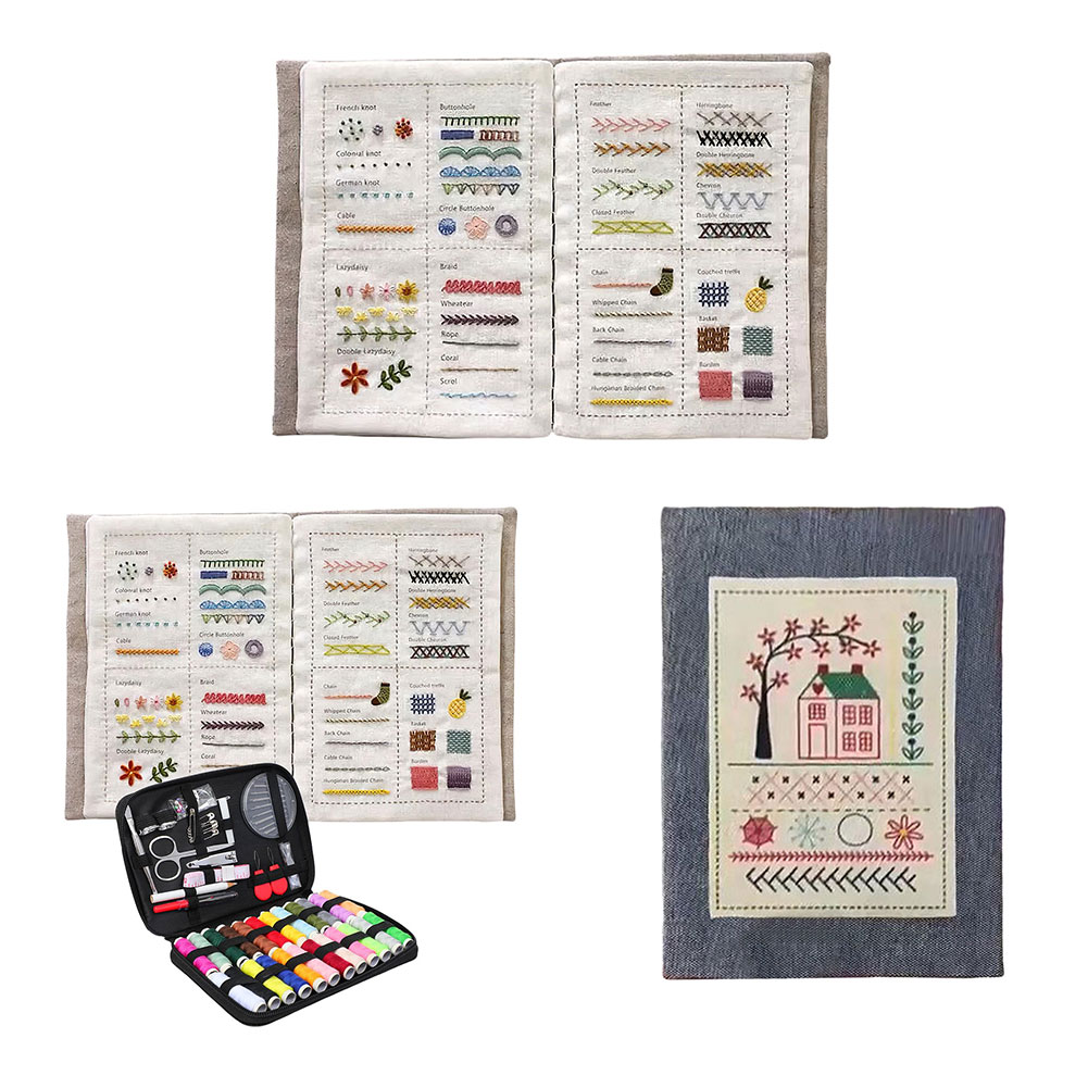 DIY ステッチブック 手作りソーイングブック ソーイングの - Embroidery Guide Book のレビューと価格