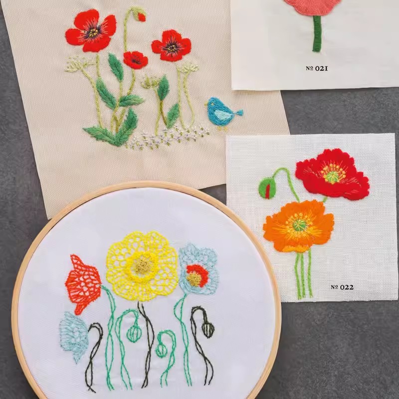 植物刺繍パターンブック、花のデザイン、ステップバイステップの - Embroidery Guide Book のレビューと価格