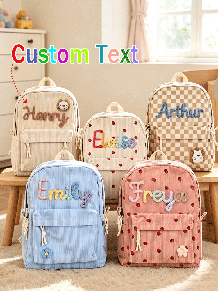 [カスタム] 名前入りパーソナライズされた新学期用バックパッ - Embroidery Motif のレビューと価格