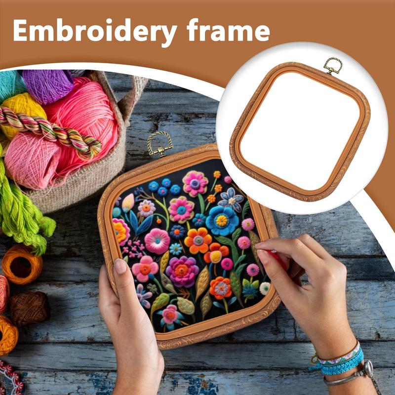 刺繍フープフレーム大型刺繍フープ正方形刺繍フレームラウンドキ - Embroidery And Quilting のレビューと価格