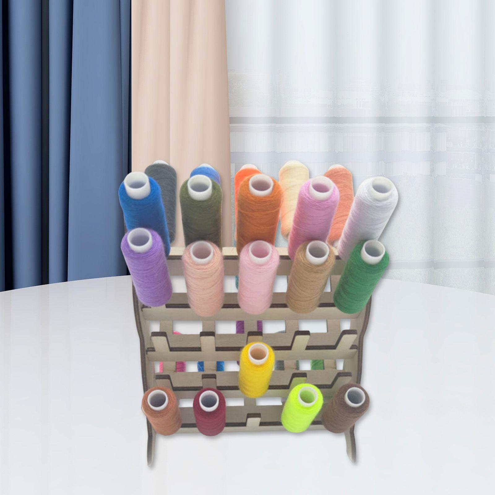 取り外し可能な木製縫い糸ホルダー、糸の保管用ディスプレイラッ - Embroidery And Quilting のレビューと価格