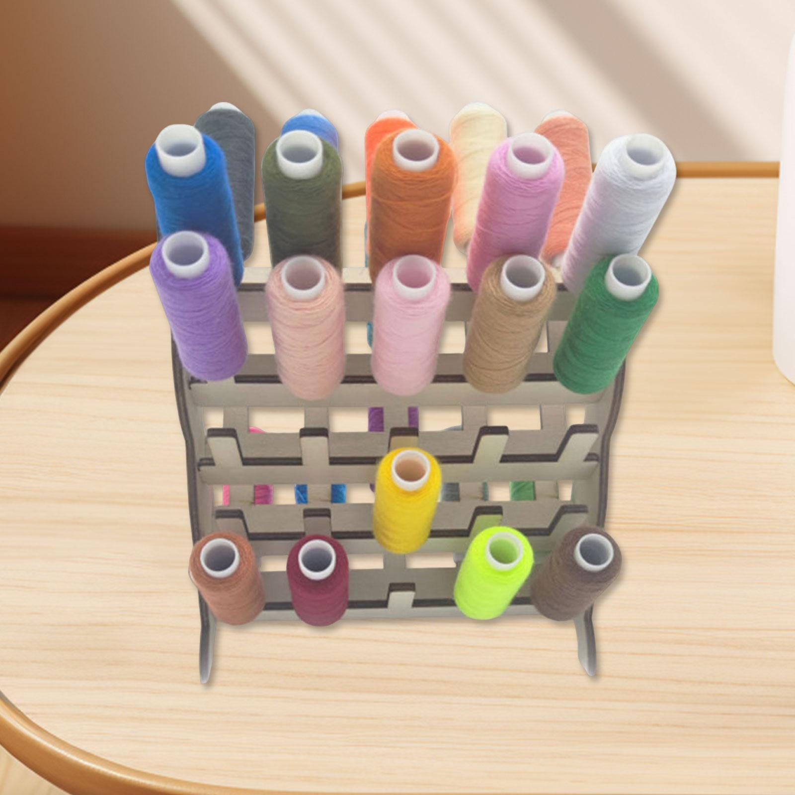 取り外し可能な木製縫い糸ホルダー、糸の保管用ディスプレイラッ - Embroidery And Quilting のレビューと価格