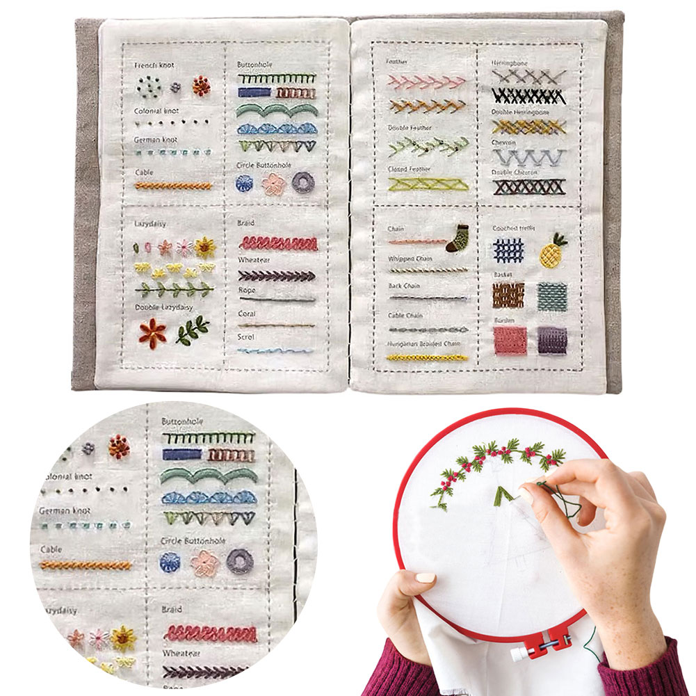 DIY ステッチブック 縫製と刺繍の総合ガイド 初心者や愛好 - Embroidery Guide Book のレビューと価格