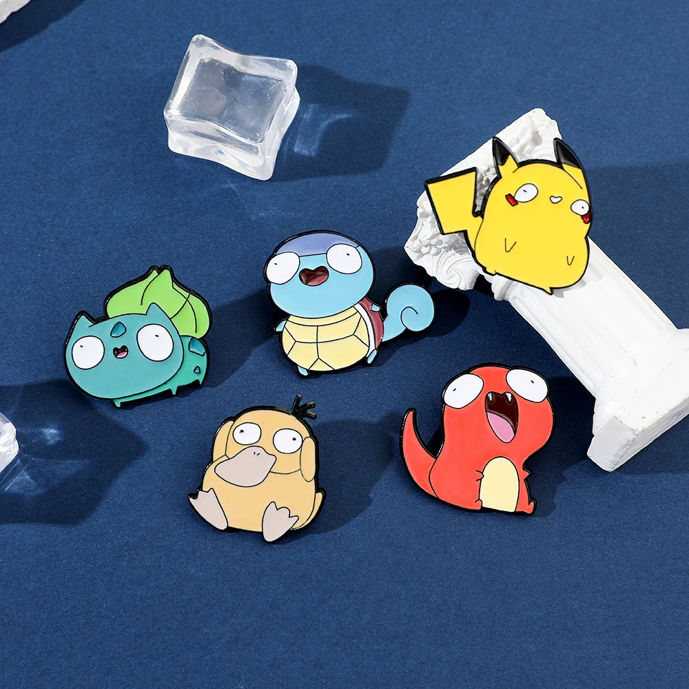 5 個漫画エルフブローチパーソナライズされたピカチュウゼニガ - Embroidery Textile のレビューと価格