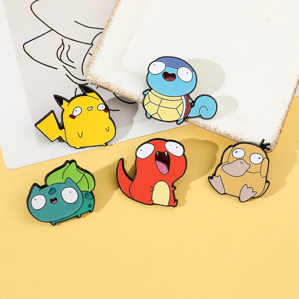 5 個漫画エルフブローチパーソナライズされたピカチュウゼニガ - Embroidery Textile のレビューと価格