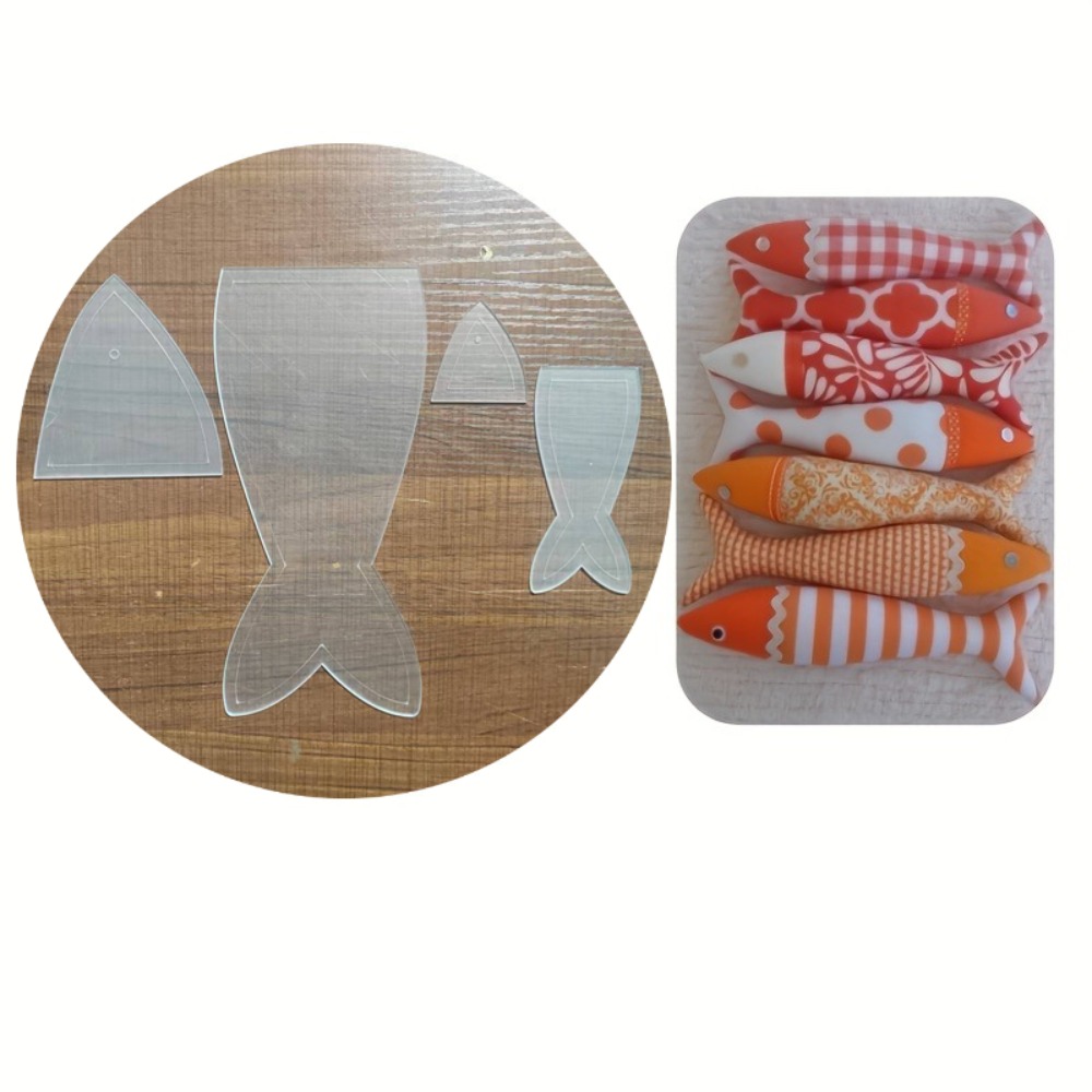 魚キルティングテンプレート アクリル製縫製ツール DIYギフ - Embroidery And Quilting のレビューと価格