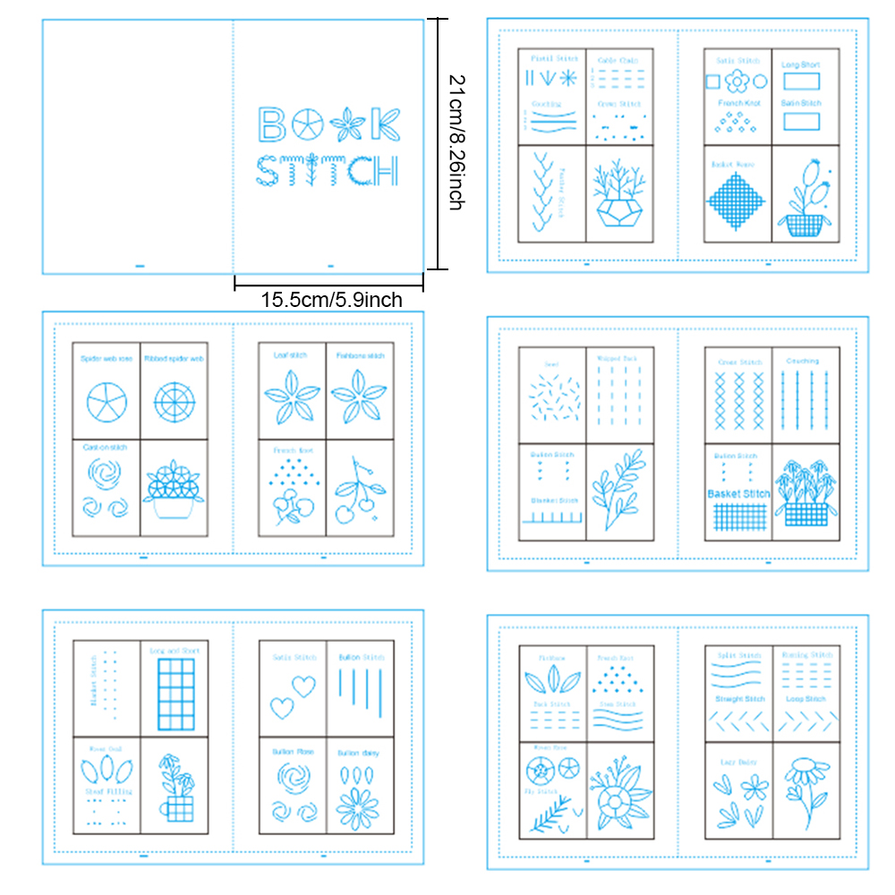 手刺繍本 スターターキットセット クロスステッチ針仕事用 フ - Embroidery Guide Book のレビューと価格
