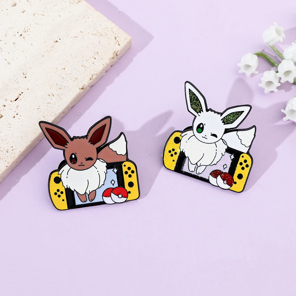 2 個アニメエルフ漫画ブローチクリエイティブイーブイゲームコ - Embroidery Textile のレビューと価格