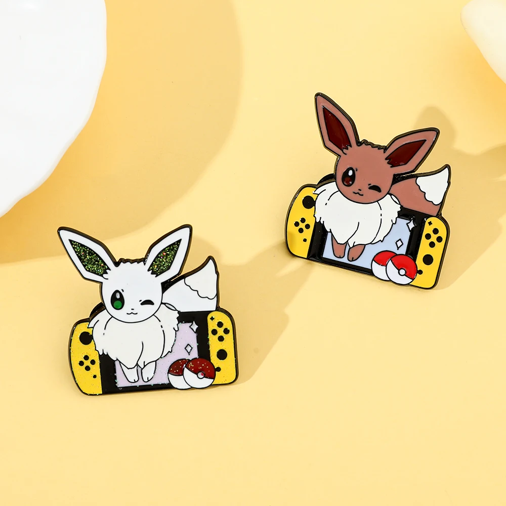 2 個アニメエルフ漫画ブローチクリエイティブイーブイゲームコ - Embroidery Textile のレビューと価格