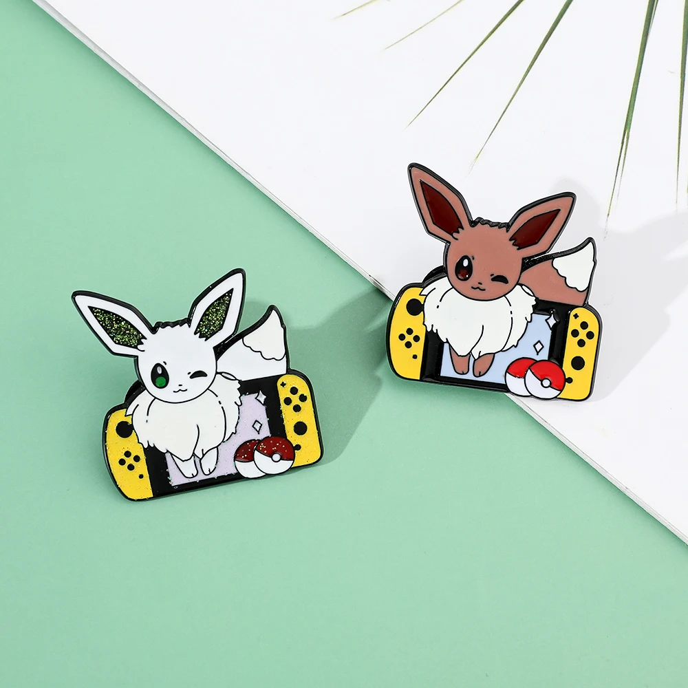 2 個アニメエルフ漫画ブローチクリエイティブイーブイゲームコ - Embroidery Textile のレビューと価格