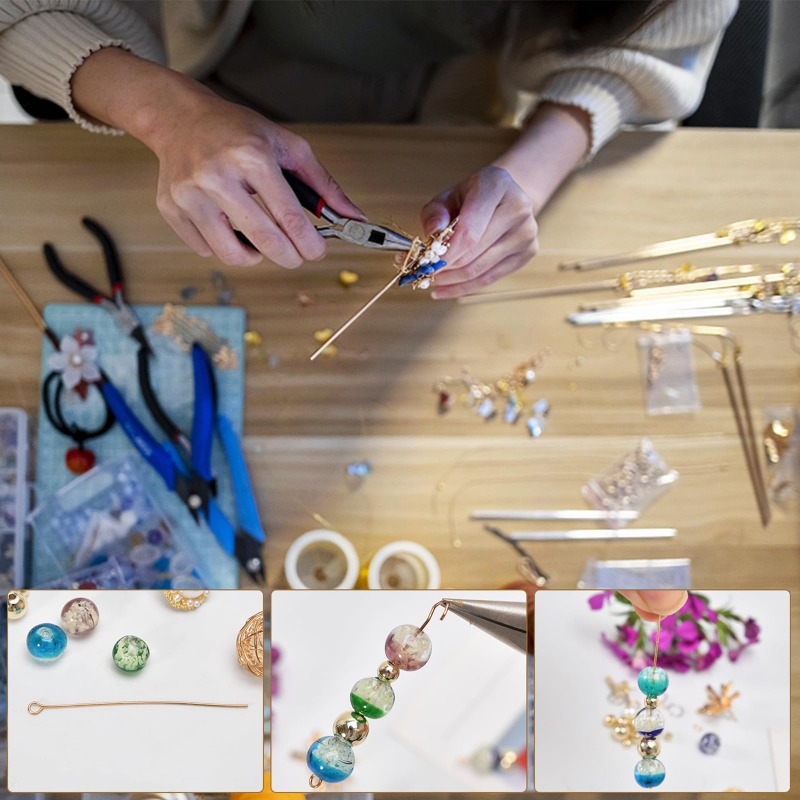 35mm アイピン ジュエリー作成用 DIY イヤリングアイ - Embroidery Bracelet のレビューと価格
