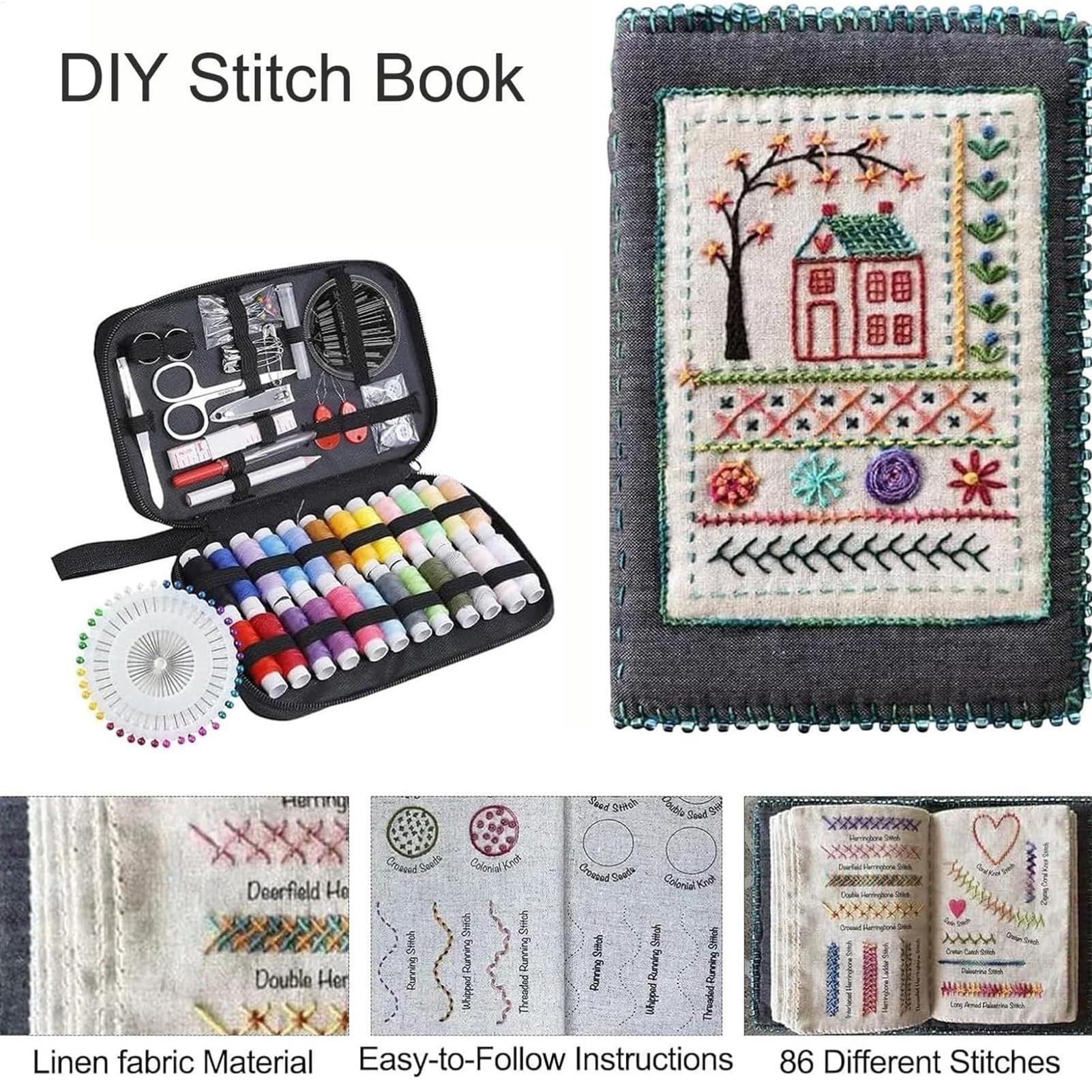 刺繍ステッチブック 刺繍針ガイド 143ステッチ付き 縫製練 - Embroidery Guide Book のレビューと価格