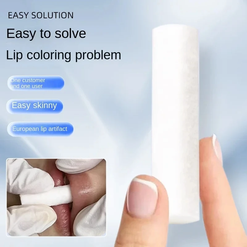 100 個使い捨てリップタトゥースキンストレッチ綿スティック - Embroidery Lips のレビューと価格