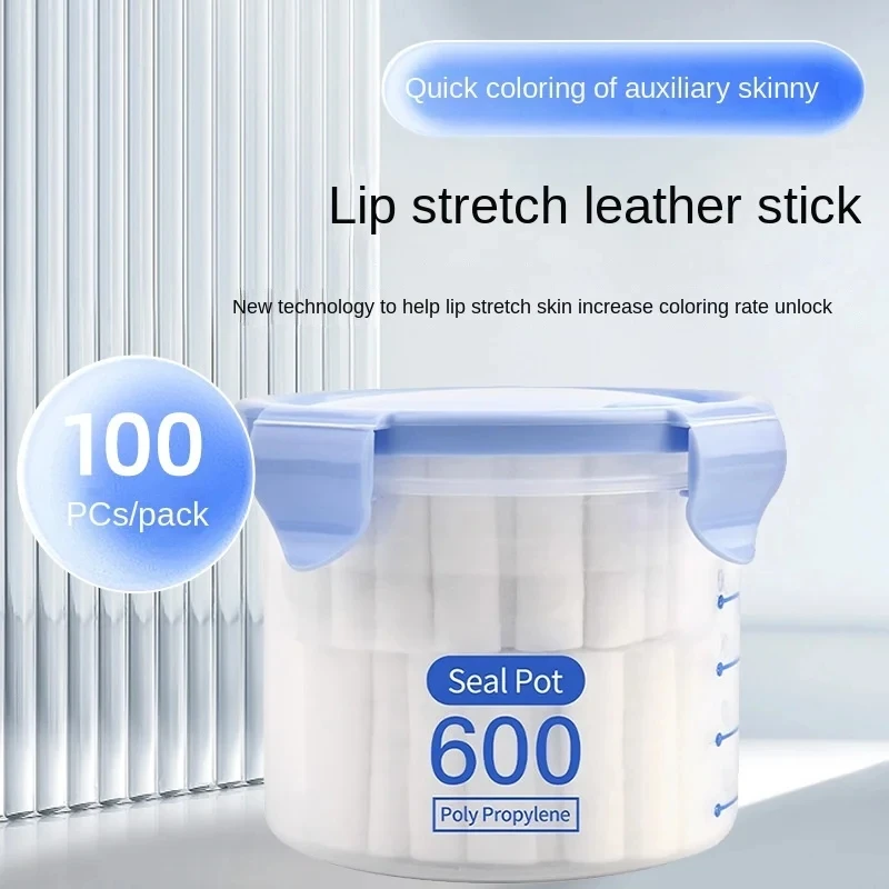 100 個使い捨てリップタトゥースキンストレッチ綿スティック - Embroidery Lips のレビューと価格