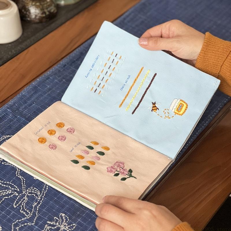 QX2E 手作り布刺繍ステッチガイドブック 刺繍枠縫製ツール - Embroidery Guide Book のレビューと価格