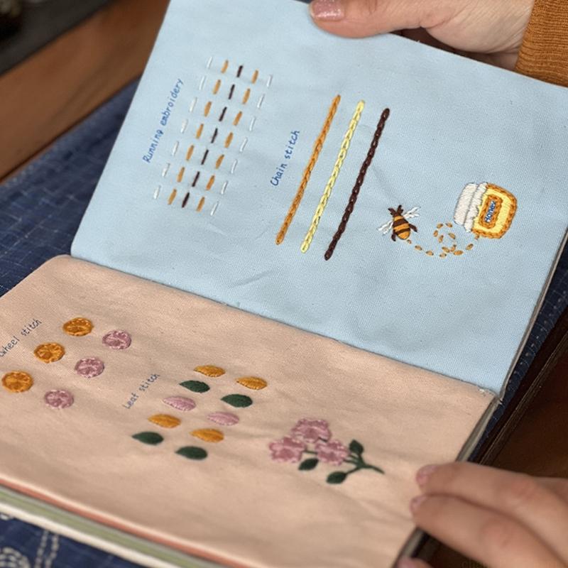 QX2E 手作り布刺繍ステッチガイドブック 刺繍枠縫製ツール - Embroidery Guide Book のレビューと価格