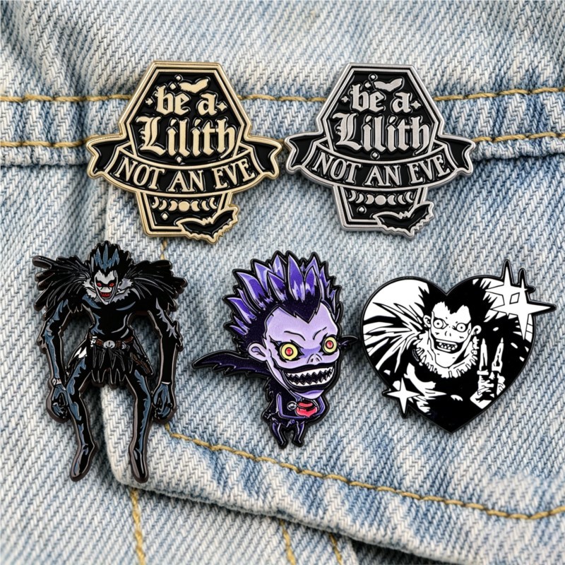 かわいいゴシックダークデーモンモンスター漫画エナメルピンアニ - Embroidery Textile のレビューと価格