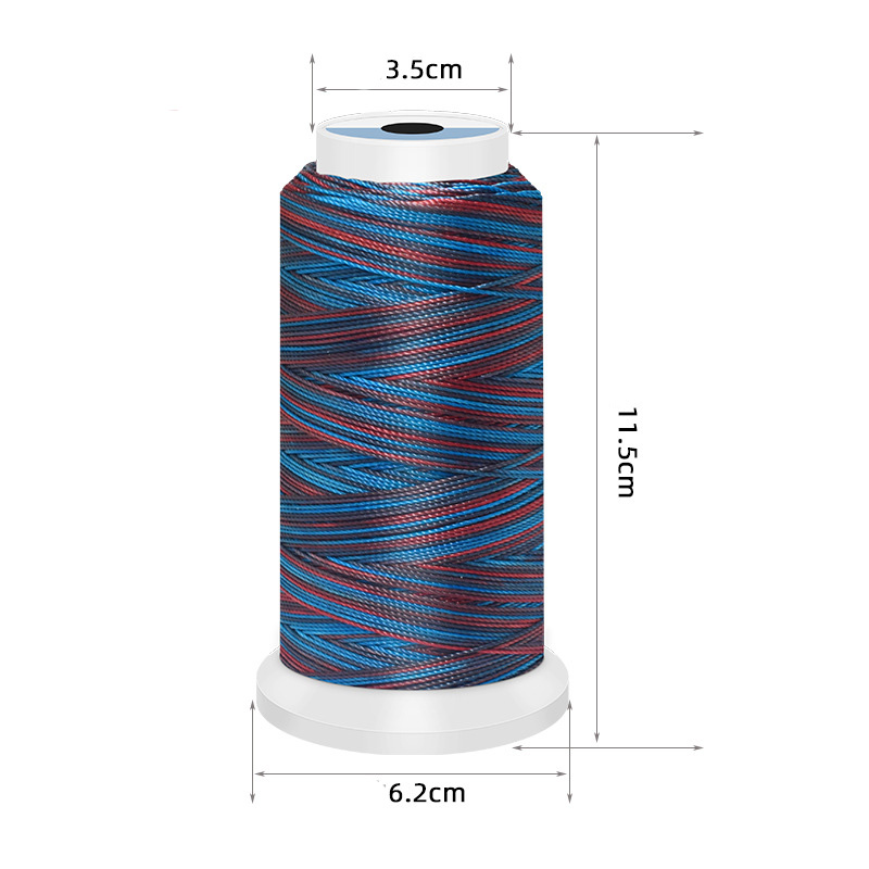 0.5/0.8/1ミリメートルポリエステル虹色diy刺繍ミシ - Embroidery Bracelet のレビューと価格