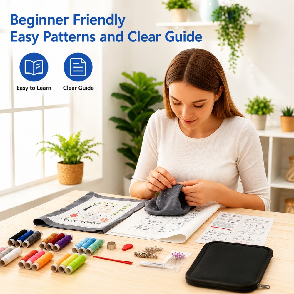 刺繍ステッチ練習帳 DIY 縫製針仕事ガイドブック 初心者向 - Embroidery Guide Book のレビューと価格