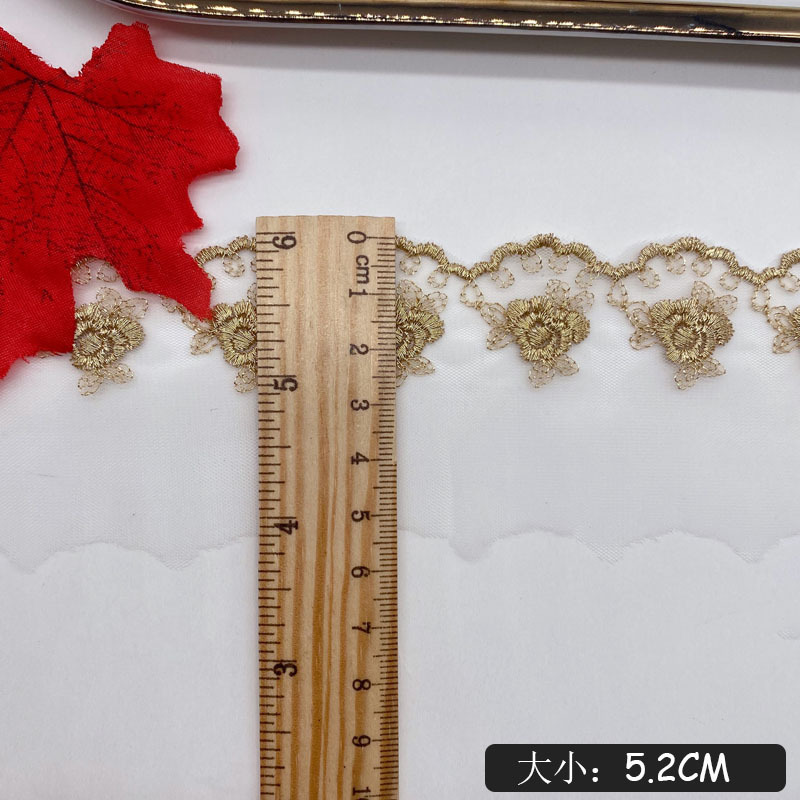 金糸刺繍バラの花メッシュレース DIY 生地結婚式手作り下着 - Embroidery Underwear のレビューと価格